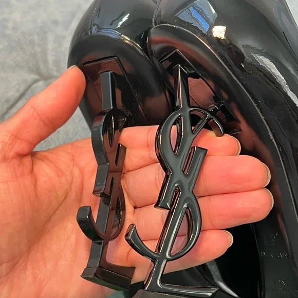 Saint Laurent Opyum Cassandre-logo Pumps - Picture 8 of 10